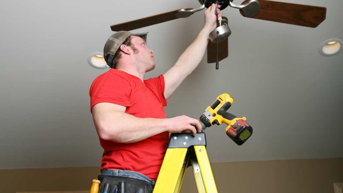How to avoid strobe effect with ceiling fan